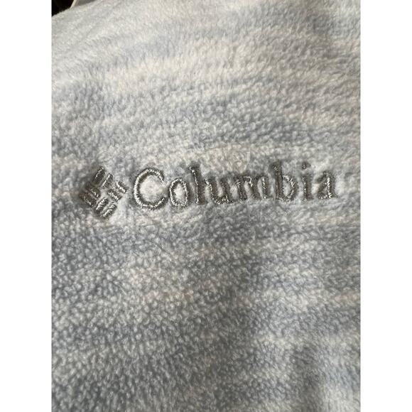 Columbia Half Zip Fleece sweatshirt blue/gray Womens XL - Picture 3 of 4